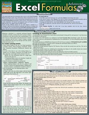 Excel 2013 Formulas - Advanced