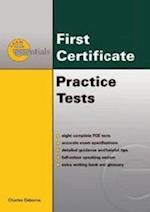 ESSENTIAL PRACTICE TESTS:FCE WITH ANSWER KEY