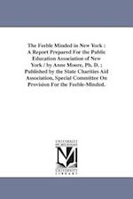 The Feeble Minded in New York : A Report Prepared For the Public Education Association of New York / by Anne Moore, Ph. D. ; Published by the State Ch