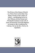 The Prince of the House of David: Or, Three Years in the Holy City. Being a Series of the Letters of Adina ... and Relating as by an Eye Witness, All 