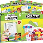 180 Days Reading, High-Frequency Words, Math, Problem Solving, Writing, & Language Grade K