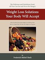 Weight Loss Solutions Your Body Will Accept