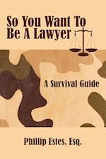 So You Want To Be A Lawyer
