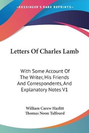 Letters Of Charles Lamb