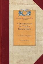 A Declaration of the People's Natural Right 
