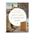 CSB Holy Land Illustrated Bible, Ginger Leathertouch(r), Black Letter, Full-Color Design, Articles, Photos, Illustrations, Two Ribbon Markers, Sewn Bi