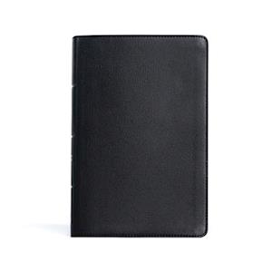 CSB Personal Size Giant Print Bible, Black Genuine Leather