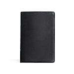 CSB Personal Size Giant Print Bible, Black Genuine Leather, Indexed