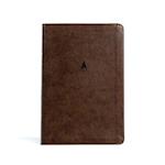 CSB Personal Size Giant Print Bible, Brown Leathertouch, Indexed