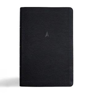 CSB Men's Daily Bible, Black Leathertouch