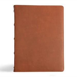 CSB Verse-By-Verse Reference Bible, Holman Handcrafted Collection, Premium Marbled Tan Calfskin