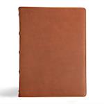 CSB Verse-By-Verse Reference Bible, Holman Handcrafted Collection, Premium Marbled Tan Calfskin