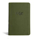 NASB Personal Size Bible, Olive Leathertouch