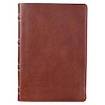 KJV Giant Print Full-Size Bible Brown Full Grain Leather