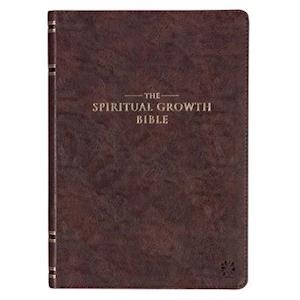 The Spiritual Growth Bible Dk. Brown Faux Leather