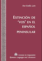 Extinción de ¿vos¿ en el español peninsular