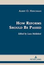 How Reforms Should Be Passed