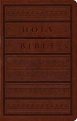 ESV Large Print Personal Size Bible (Trutone, Brown, Engraved Mantel Design)