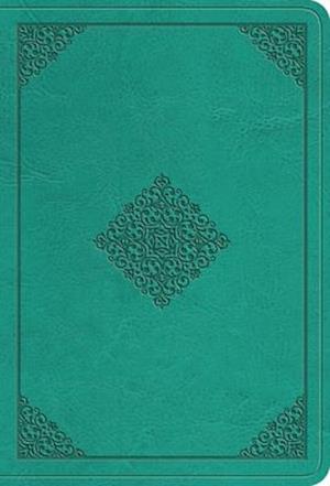 ESV Value Large Print Compact Bible (Trutone, Teal, Ornament Design)