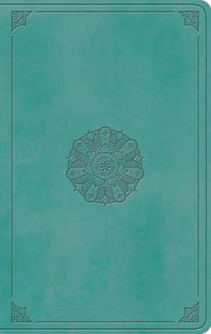 ESV Large Print Value Thinline Bible (Trutone, Turquoise, Emblem Design)