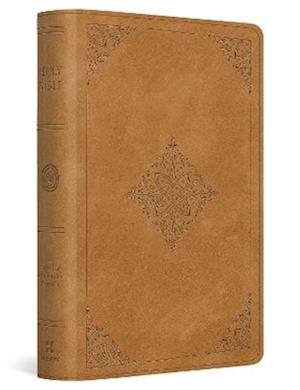 ESV Large Print Bible (Trutone, Nubuck Caramel, Fleur-De-Lis Design)