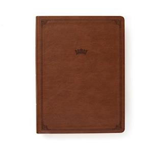 CSB Tony Evans Study Bible, British Tan Leathertouch(r), Black Letter, Study Notes and Commentary, Articles, Videos, Ribbon Marker, Sewn Binding, Easy