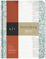 KJV Notetaking Bible, Blue Floral