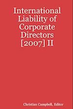 International Liability of Corporate Directors [2007] II