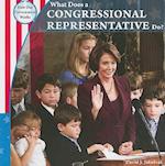 What Does a Congressional Representative Do?