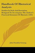 Handbook Of Rhetorical Analysis