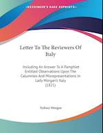 Letter To The Reviewers Of Italy