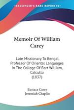 Memoir Of William Carey