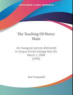 The Teaching Of Henry Main