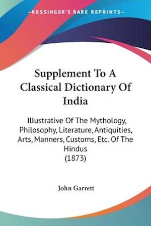 Supplement To A Classical Dictionary Of India