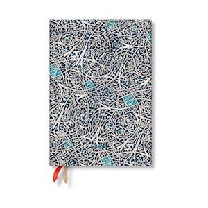 Granada Turquoise (Moorish Mosaic) Midi Verso 12-month Dayplanner 2024