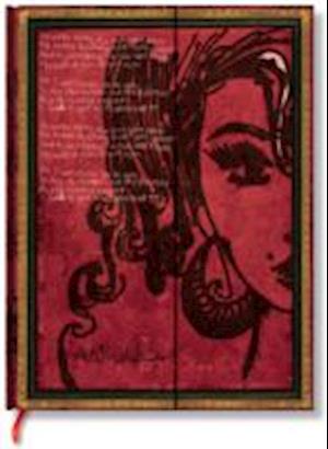 Amy Winehouse, Tears Dry (Embellished Manuscripts Collection) Ultra Lined Hardcover Journal (Wrap Closure)