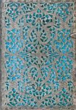 Maya Blue (Silver Filigree Collection) Midi Lined Hardcover Journal