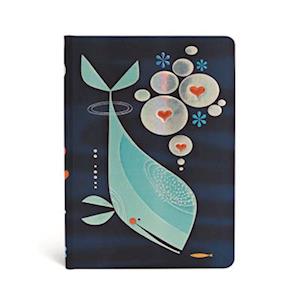 Whale and Friend Lined Hardcover Journal