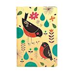 Mother Robin (Tracy Walker's Animal Friends) Mini Lined Hardcover Journal (Elastic Band Closure)