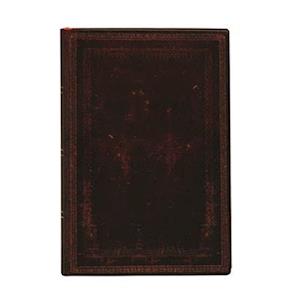 Black Moroccan Bold Mini Lined Softcover Flexi Journal (240 pages)