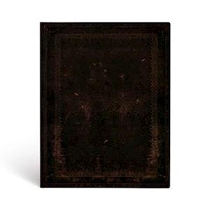 Black Moroccan Bold Ultra Unlined Softcover Flexi Journal (176 pages)