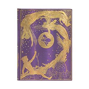 Violet Fairy Ultra Lined Hardcover Journal (Elastic Band Closure)