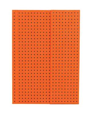 Orange on Grey (Circulo) A6 Lined Notebook