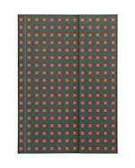 Grey on Orange Paper-Oh Quadro B6 Lined