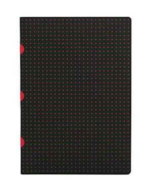 Black on Red / Black on Red (set of two) A5 Unlined Notebooks