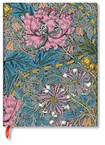 Morris Pink Honeysuckle (William Morris) Ultra Lined Hardcover Journal