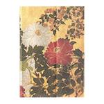 Natsu (Rinpa Florals) Midi Unlined Hardback Journal (Wrap Closure)