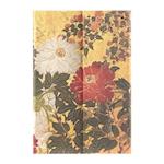 Natsu (Rinpa Florals) Mini Lined Hardback Journal (Wrap Closure)