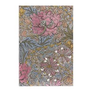 Morris Pink Honeysuckle (William Morris) Mini Hardback Address Book (Elastic Band Closure)