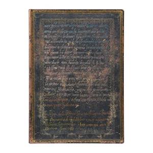 Michelangelo, Handwriting (Embellished Manuscripts Collection) Midi Unlined Softcover Flexi Journal (Elastic Band Closure)